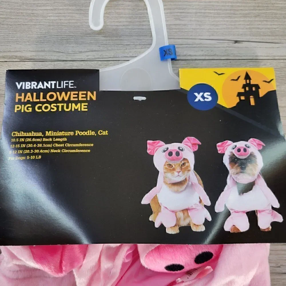 Vibrant Life Pig Dog Costume Sz XS